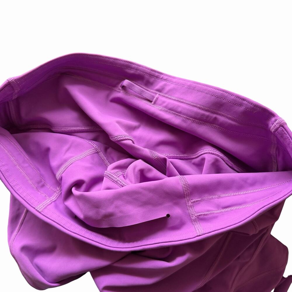 Lululemon Womens 10 Base Pace High Rise Crop 23" Leggings Purple Solid Pockets - Picture 3 of 9